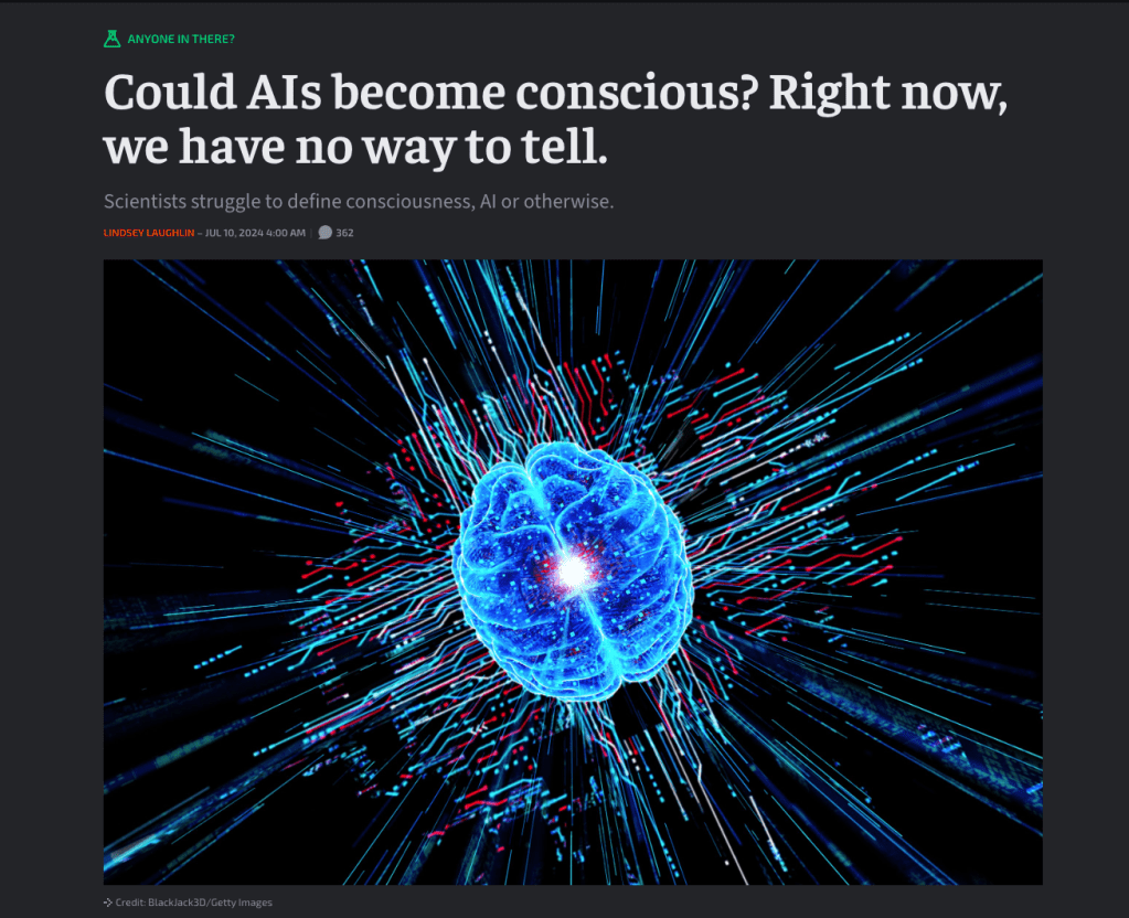 Could AIs Become Consious? Right Now We Have No Way to&nbsp;Tell